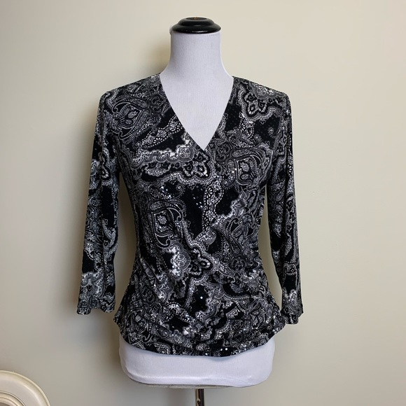 MSK Tops - MSK V-Neck crossover Top Size M